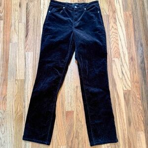 Well Worn Black Corduroy Straight Leg Pants Size 8/29